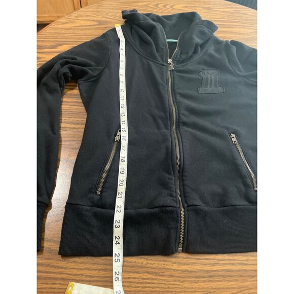 Harley Davidson black zip front collared jacket - Picture 7 of 7